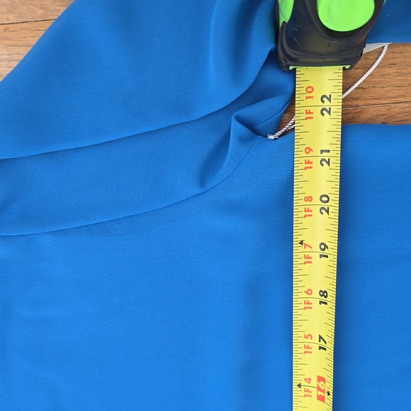 WORTHINGTON WOMENS FRONT BUTTON LONG SLEEVE BLUE BLOUSE SIZE PETITE MEDIUM - Picture 10 of 16